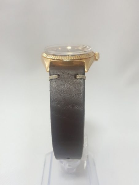 Rare Vintage Rolex Datejust 1601 18ct Yellow Gold 36mm Automatic Watch with Blue Dial, Circa 1970s