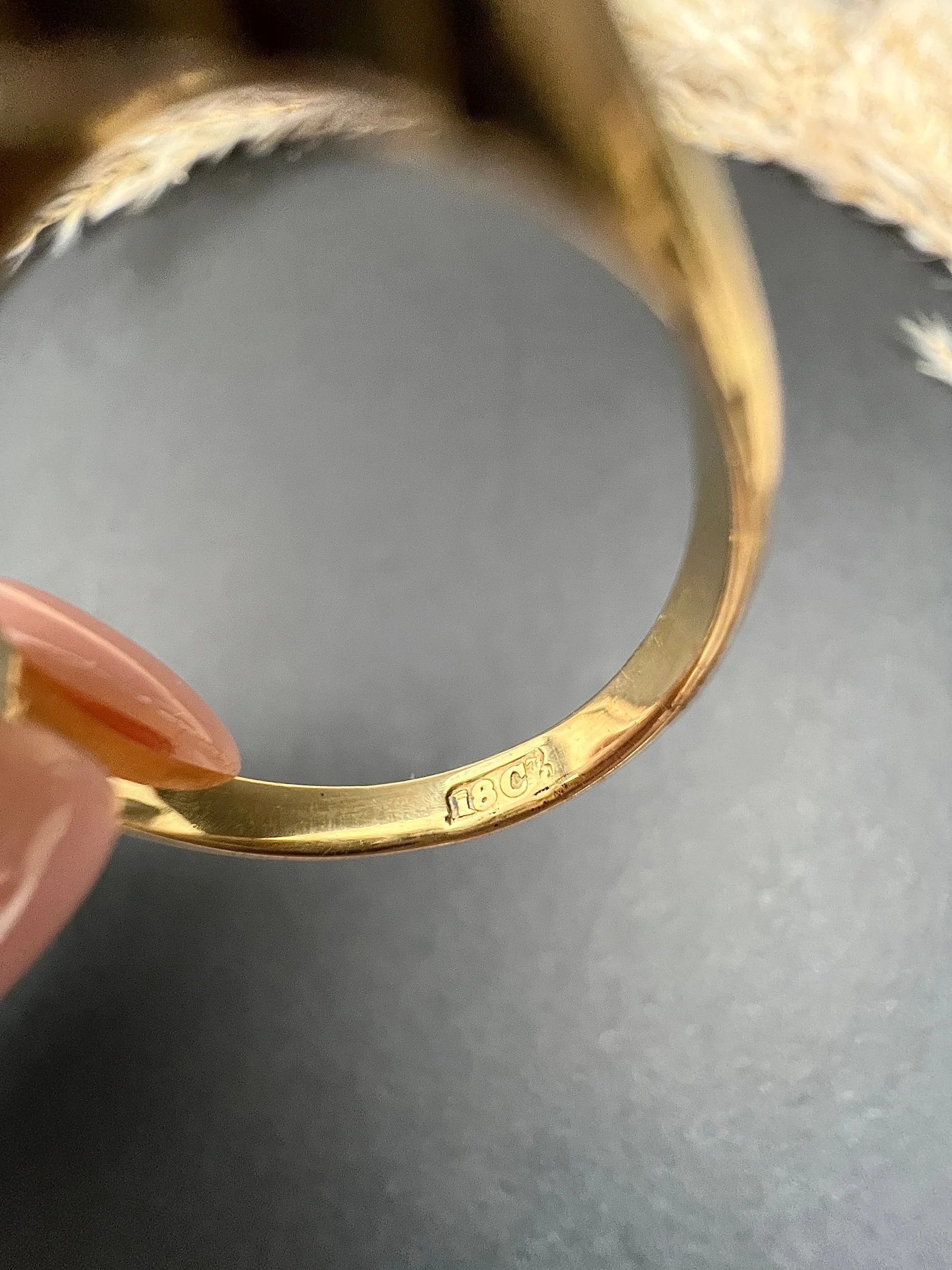 Victorian 18 Carat Gold Sapphire and Diamond Boat Shaped Ring, Circa 1880