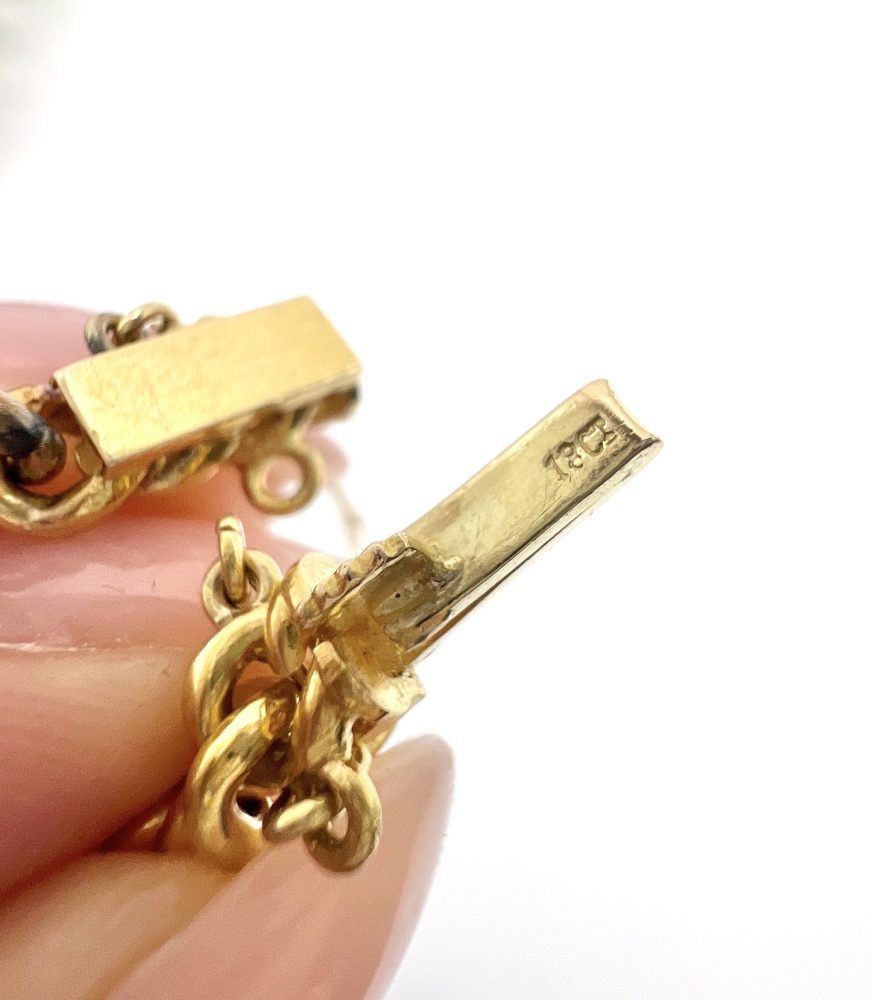 Edwardian Antique Sapphire and Diamond Cluster Fancy Heart Link Gold Curb Bracelet