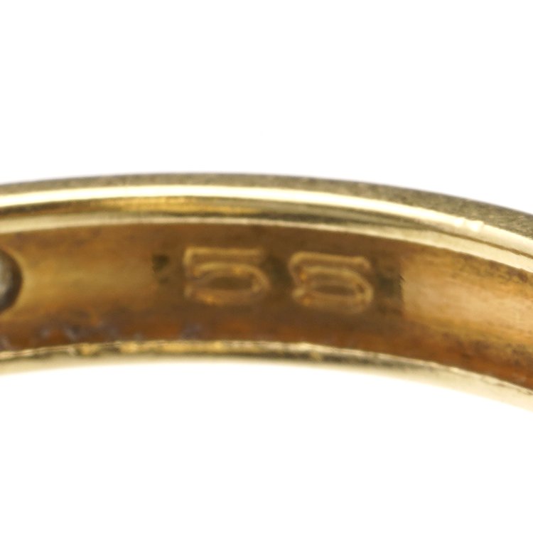 Vintage Cartier Diamond Set Constellation Trinity Gold Ring