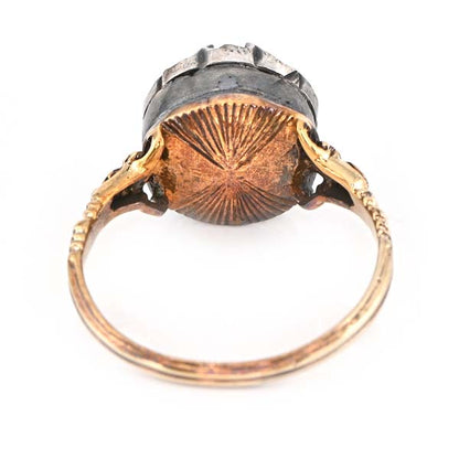 Georgian Antique Rose Cut Diamond Solitaire Engagement Ring