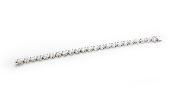 Vintage Diamond Tennis Bracelet, 18ct White Gold, Circa 1970s