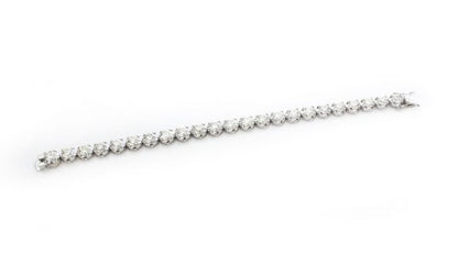 Vintage Diamond Tennis Bracelet, 18ct White Gold, Circa 1970s