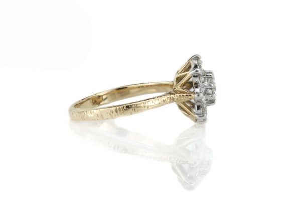 Vintage Boodles and Dunthorne 1.30ct Diamond Cluster Ring, with Box