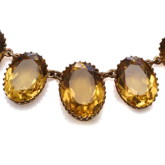 Vintage 71.20ct Citrine Necklace