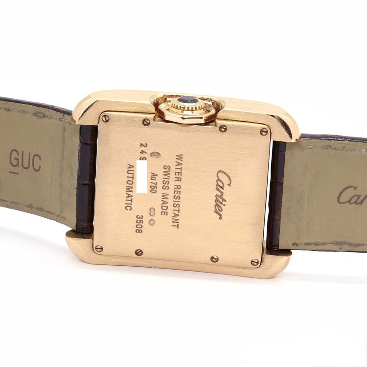 Cartier Tank Anglaise 18ct Rose Gold Automatic Watch with Diamonds