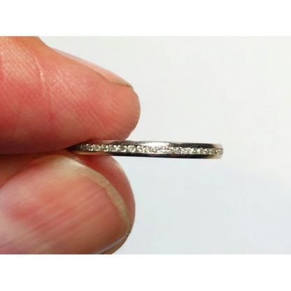 Diamond Full Eternity Band Ring in Platinum, 0.28 carat total