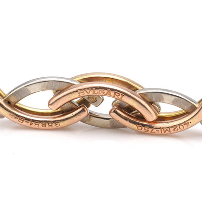 Vintage Bulgari 18ct Tri Colour Gold Collapsible Ring