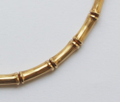 Cartier 18ct Yellow Gold Bamboo Necklace, Signed, No 847558