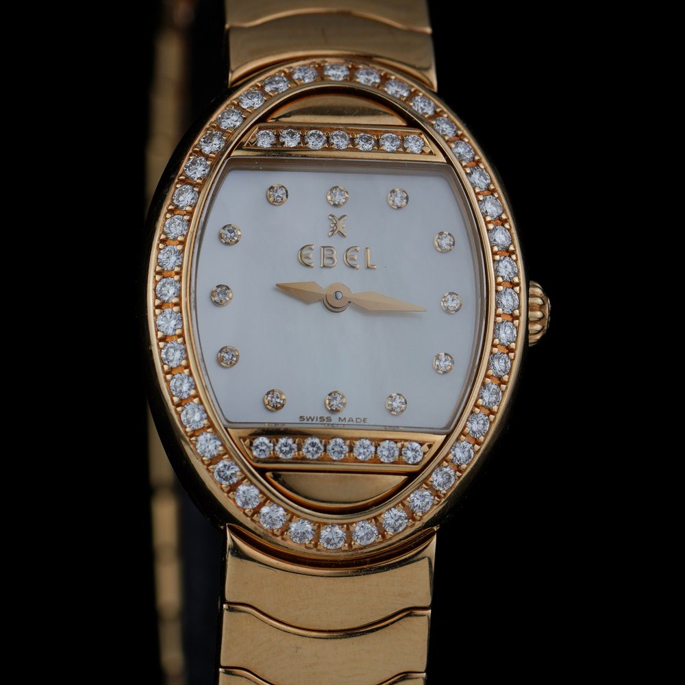 Ebel Satya 18ct Gold Watch with Diamonds and Mother-of-Pearl Dial