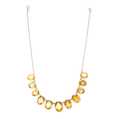 Vintage 71.20ct Citrine Necklace, Circa 1990s