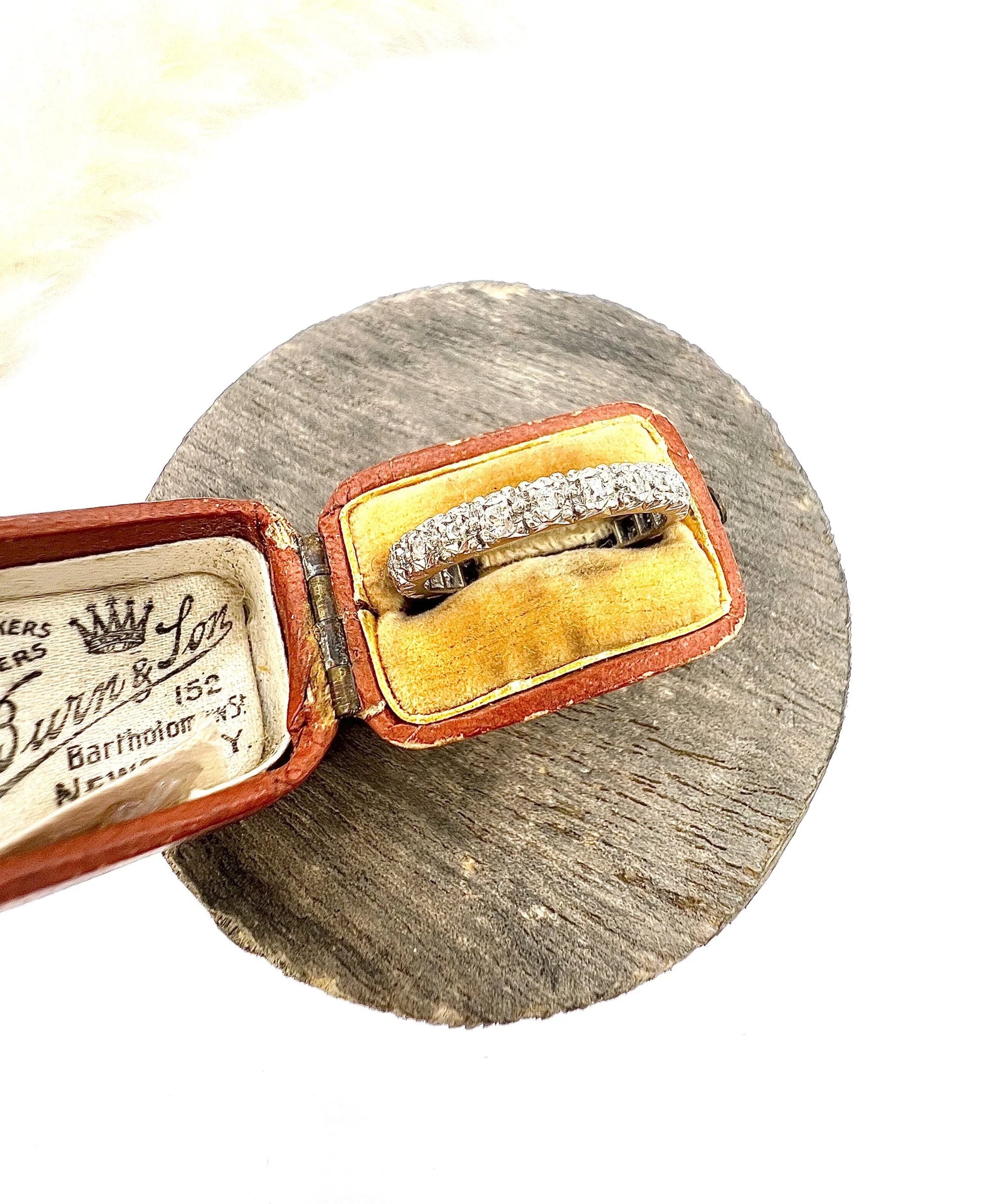 Vintage 1930's Platinum, Full Diamond Eternity Ring