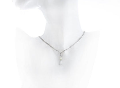 Filk Italian Diamond Drop Necklace, 1.55cts, oval fancy yellow diamond, triangular and pear-cut diamond, VVS clarity, F colour, Circa 1990's