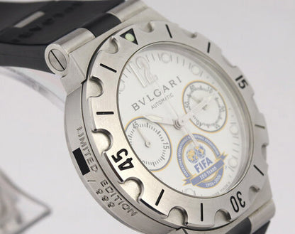 Bvlgari Diagono Fifa Limited Edition 38mm Steel Automatic Chronograph