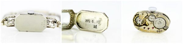 Art Deco Rolex Ladies Wristwatch, Diamond set, 18ct Gold, Glasgow 1924