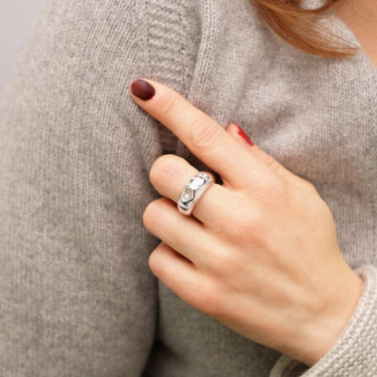 Chopard 18ct White Gold Love Ring with Diamonds, in original Chopard box