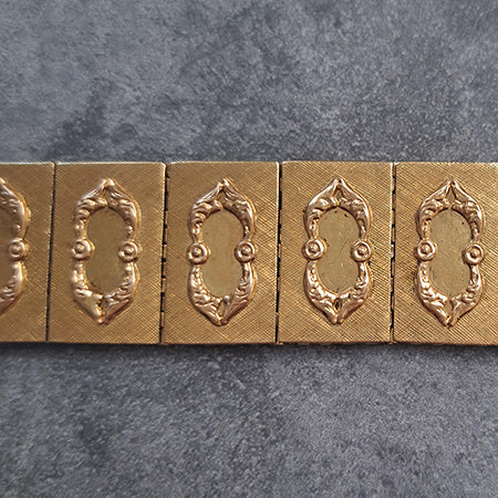 Brevatto 18ct Yellow Gold Panel Bracelet