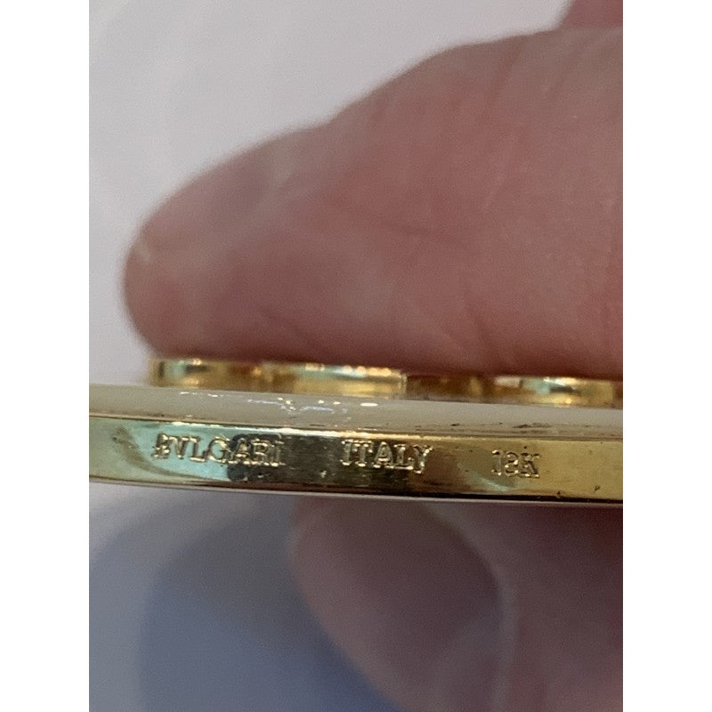 Vintage 1970s Bulgari Zodiac Virgo Mother of Pearl Pendant