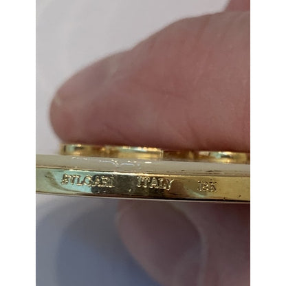 Vintage 1970s Bulgari Zodiac Virgo Mother of Pearl Pendant