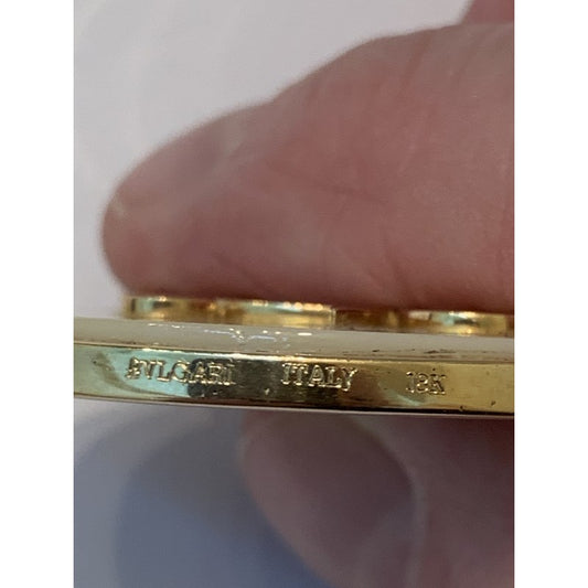 Vintage 1970s Bulgari Zodiac Virgo Mother of Pearl Pendant