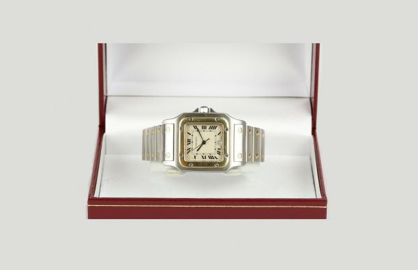 Cartier Santos Galbee 18ct Gold and Steel 29mm Quartz Watch