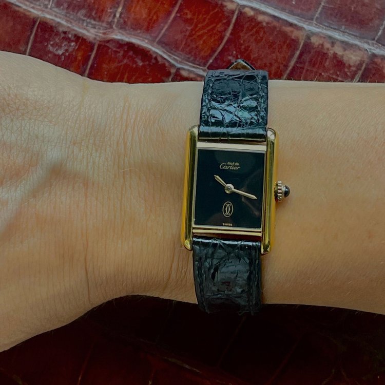 Vintage 1970s Cartier Must de Cartier Tank Manual Watch
