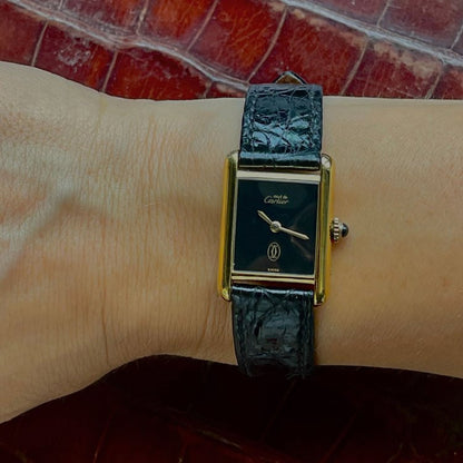 Vintage 1970s Cartier Must de Cartier Tank Manual Watch