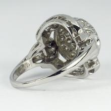 Vintage Diamond and Platinum Domed Cocktail Ring, 3.72 carats