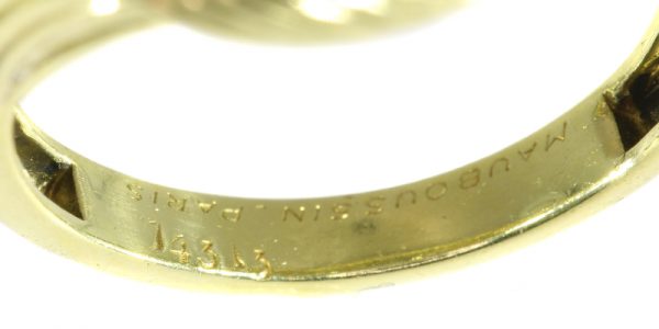 Vintage Mauboussin Fifties Diamond Cluster Ring