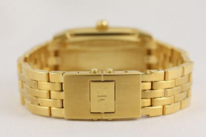 Jaeger LeCoultre Reverso Gran Sport 18ct Yellow Gold Automatic Watch; on 18ct Yellow Gold bracelet with double fold clasp, with Jaeger-LeCoultre box