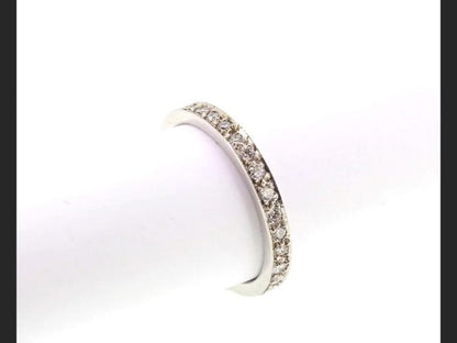 Full Eternity Diamond Ring, 18ct White Gold