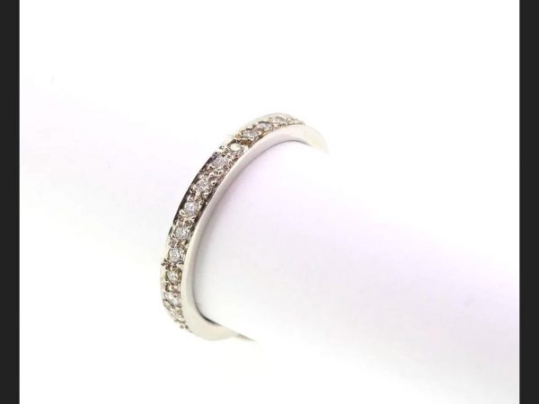 Full Eternity Diamond Ring, 18ct White Gold