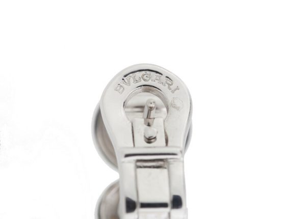 Bvlgari 18ct White Gold Disc Cluster Drop Earrings