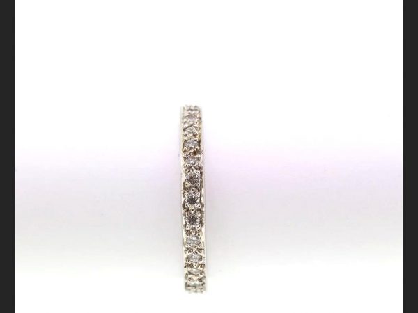Full Eternity Diamond Ring, 18ct White Gold