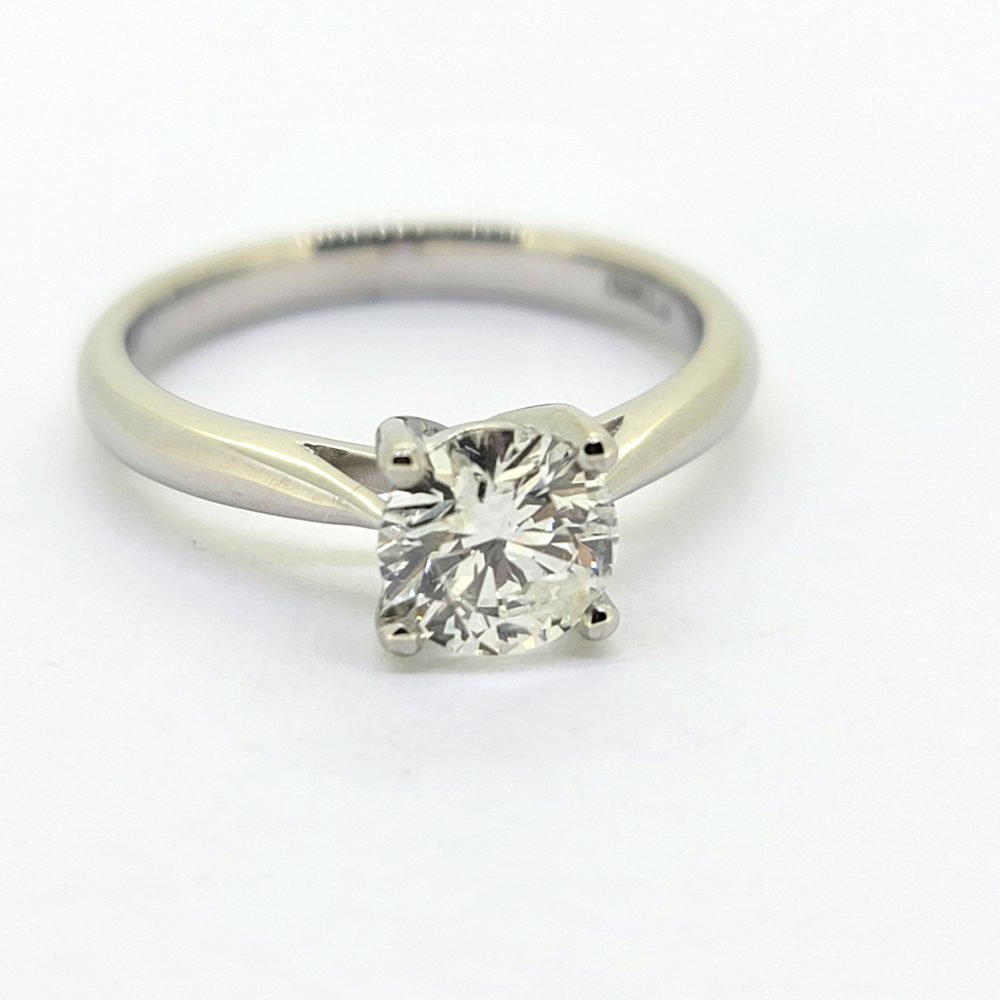 1ct Diamond Solitaire Engagement Ring in Platinum