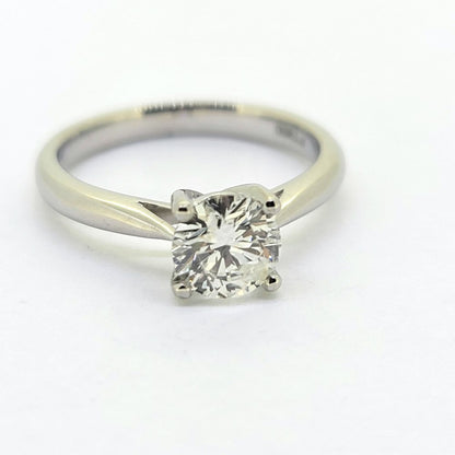 1ct Diamond Solitaire Engagement Ring in Platinum