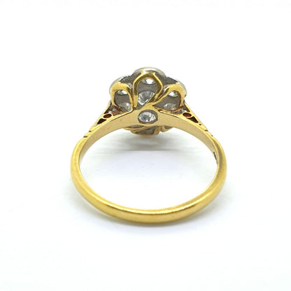 Vintage 1ct Diamond Daisy Cluster Ring