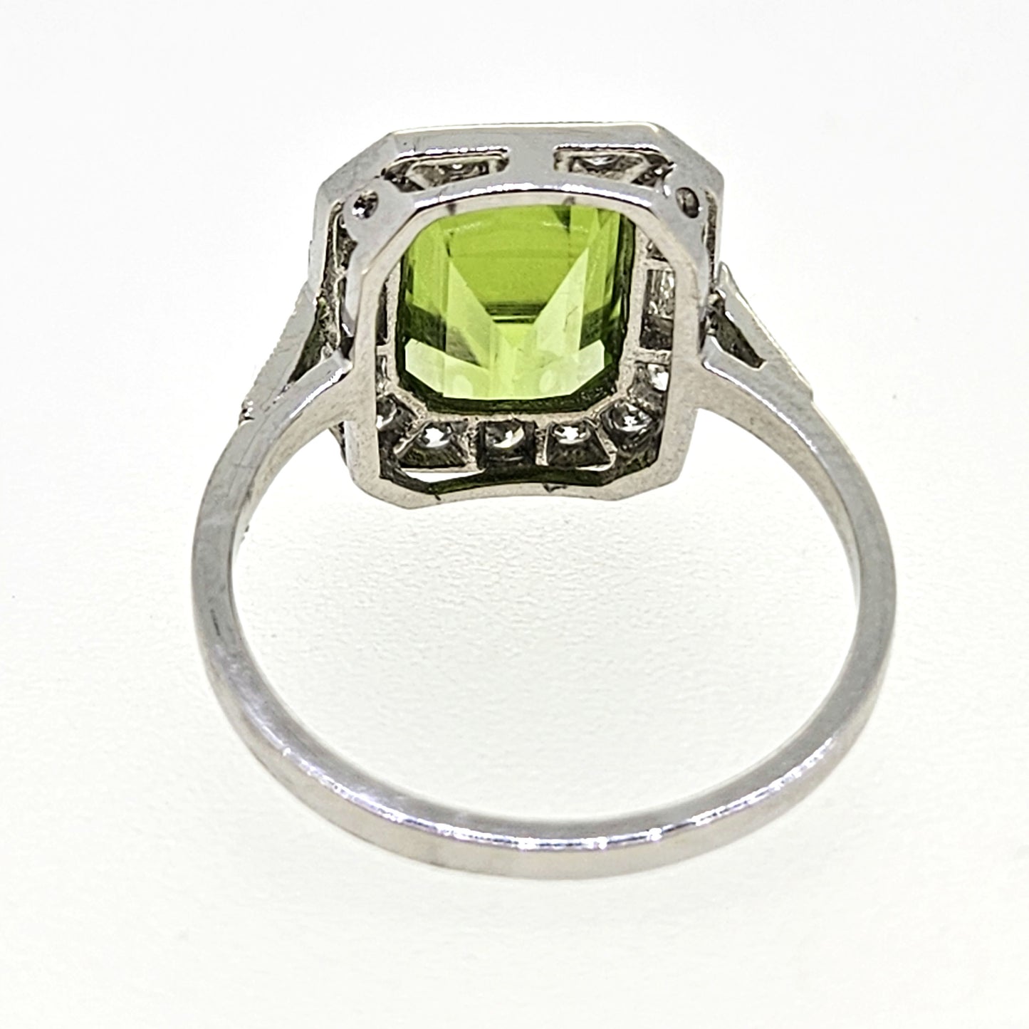 Peridot and Diamond Cluster Ring P2.50 D.50