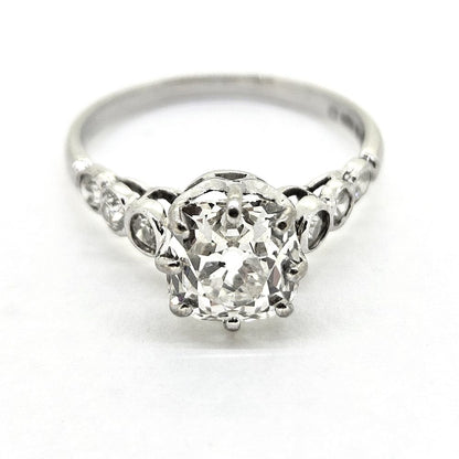 1.70ct Old Cut Diamond Solitaire Engagement Ring
