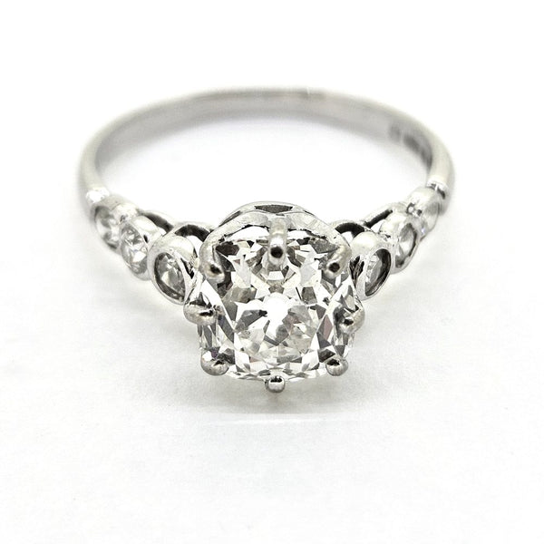 1.70ct Old Cut Diamond Solitaire Engagement Ring