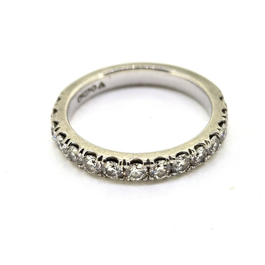 Diamond Half Eternity Band Ring in Platinum