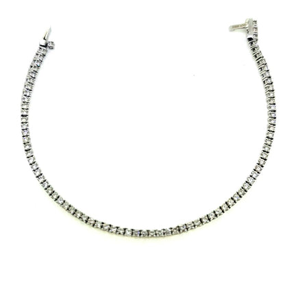 Vintage 3ct Diamond Line Tennis Bracelet in 18ct White Gold