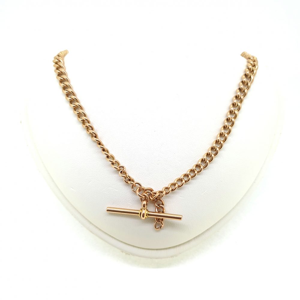 Antique 9ct Yellow Gold Albert Chain