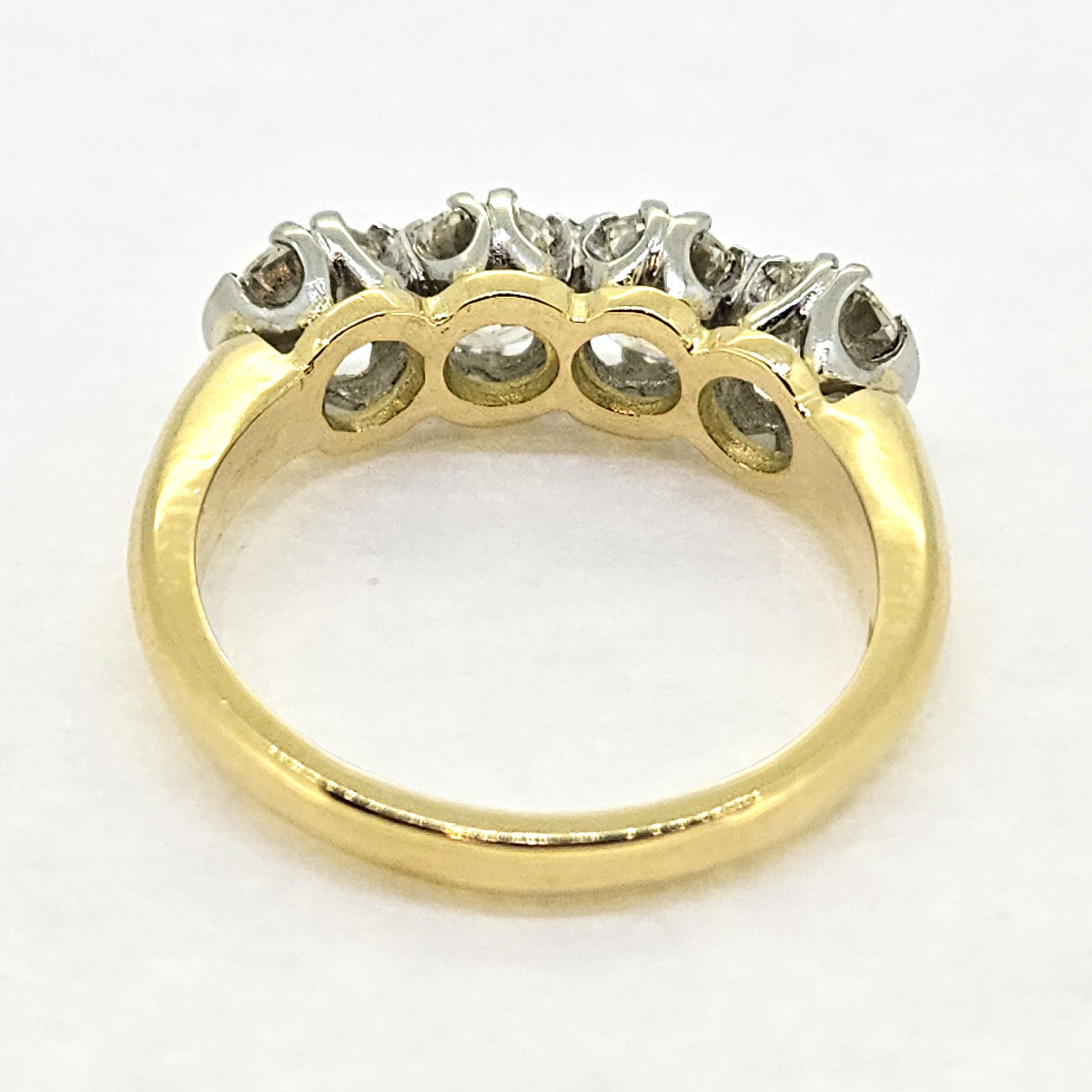 2ct Diamond Four Stone Diamond Engagement Ring in Yellow Gold