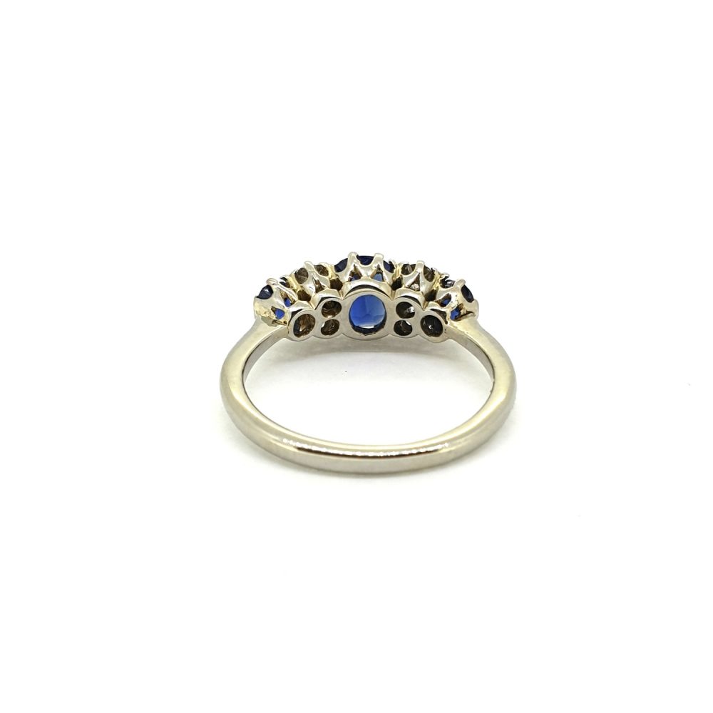 Antique Victorian Sapphire and Diamond Dress Ring