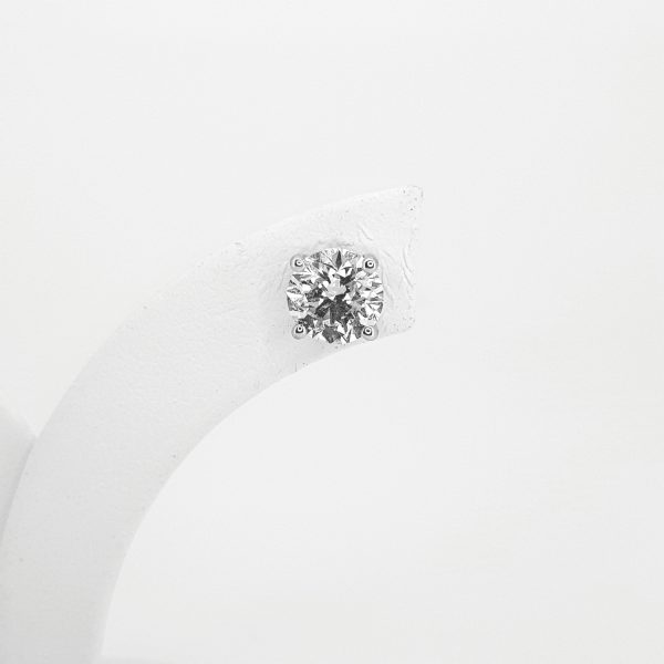 Single Stone Diamond Stud Earrings