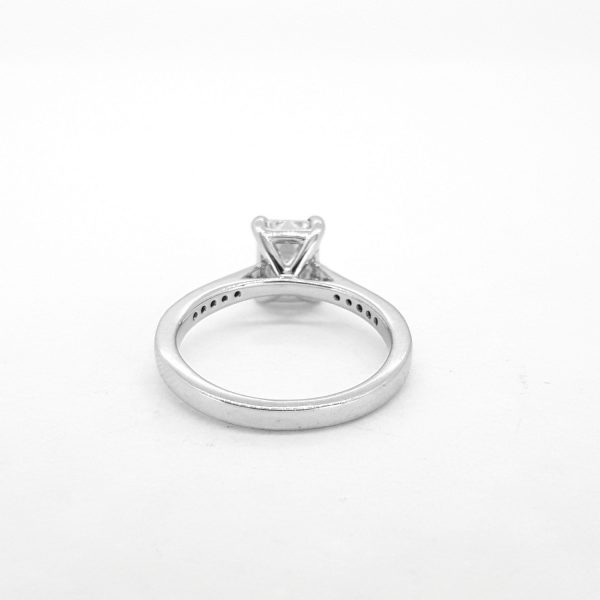 1.53ct Emerald Cut Diamond Engagement Ring in Platinum