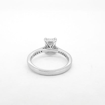 1.53ct Emerald Cut Diamond Engagement Ring in Platinum