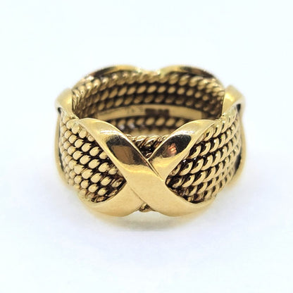 Vintage Jean Schlumberger Tiffany and Co Gold Rope Ring