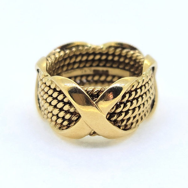 Vintage Jean Schlumberger Tiffany and Co Gold Rope Ring